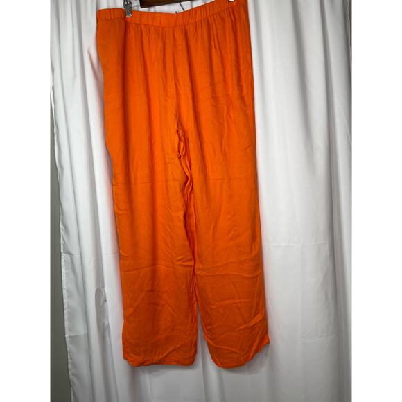 Monroe & Main slacks pants trousers women's extra large XL bright orange soft - Picture 4 of 15